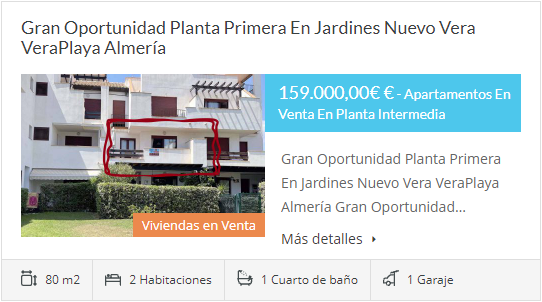 Gran Oportunidad Planta Primera En Jardines Nuevo Vera VeraPlaya Almera