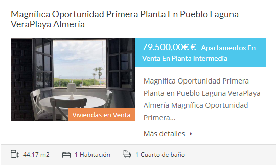 Magnfica Oportunidad Primera Planta En Pueblo Laguna VeraPlaya Almera